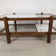 Table basse vintage double plateaux