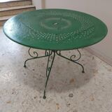 Old metal garden table