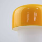 Rare Yellow Mushroom Table Lamp by Luigi Massoni for Guzzini, 1970s