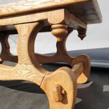 Medieval solid oak coffee table