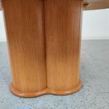 Vintage "cloud" coffee table in travertine, 80s