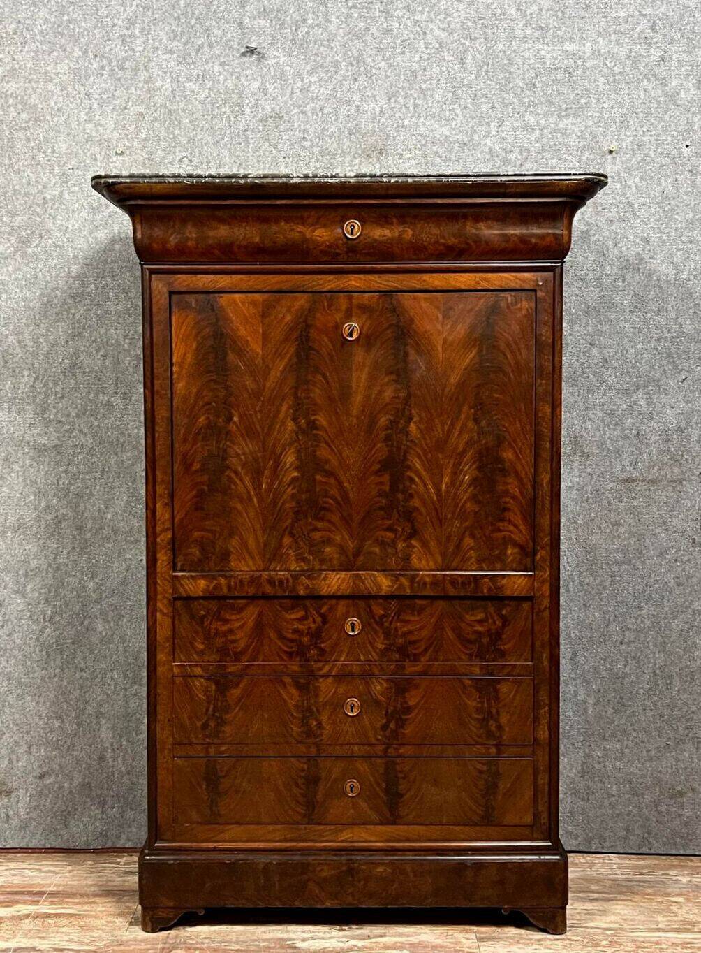 Louis Philippe period Parisian secretary in mahogany circa 1830