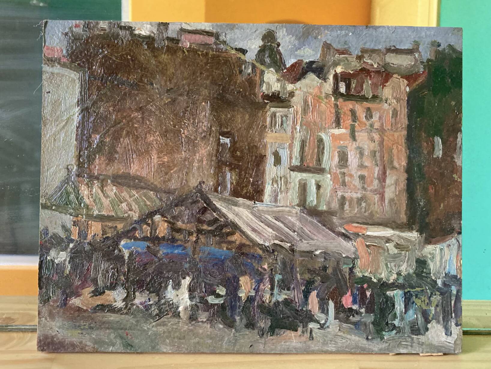 Old city painting Paris