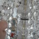 Crystal and bronze balloon chandelier 19th century