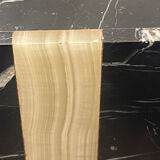 pair of Art Deco bookends in black marble and onyx