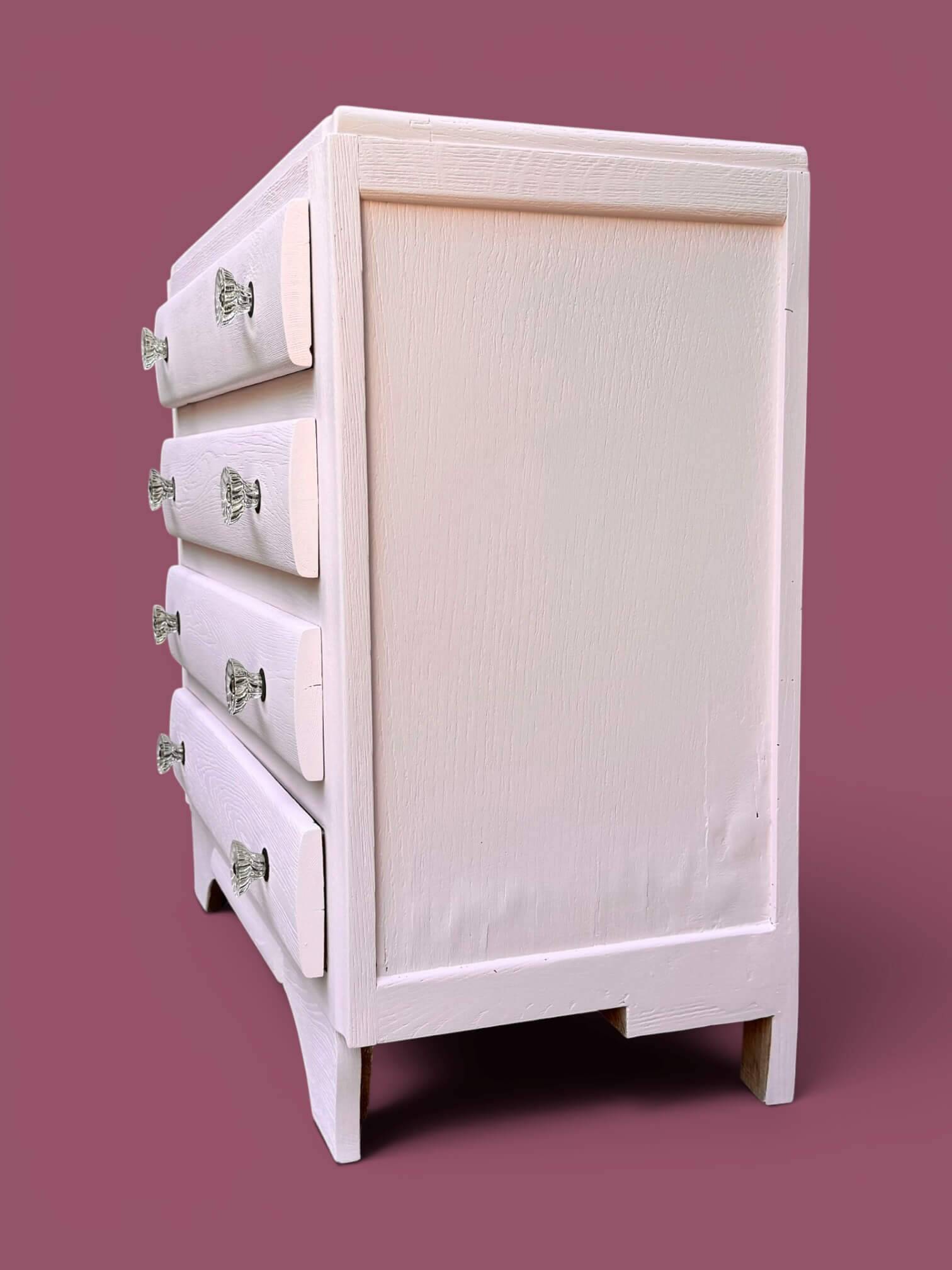 Vintage powder pink commode Farrow & Ball, matte finish