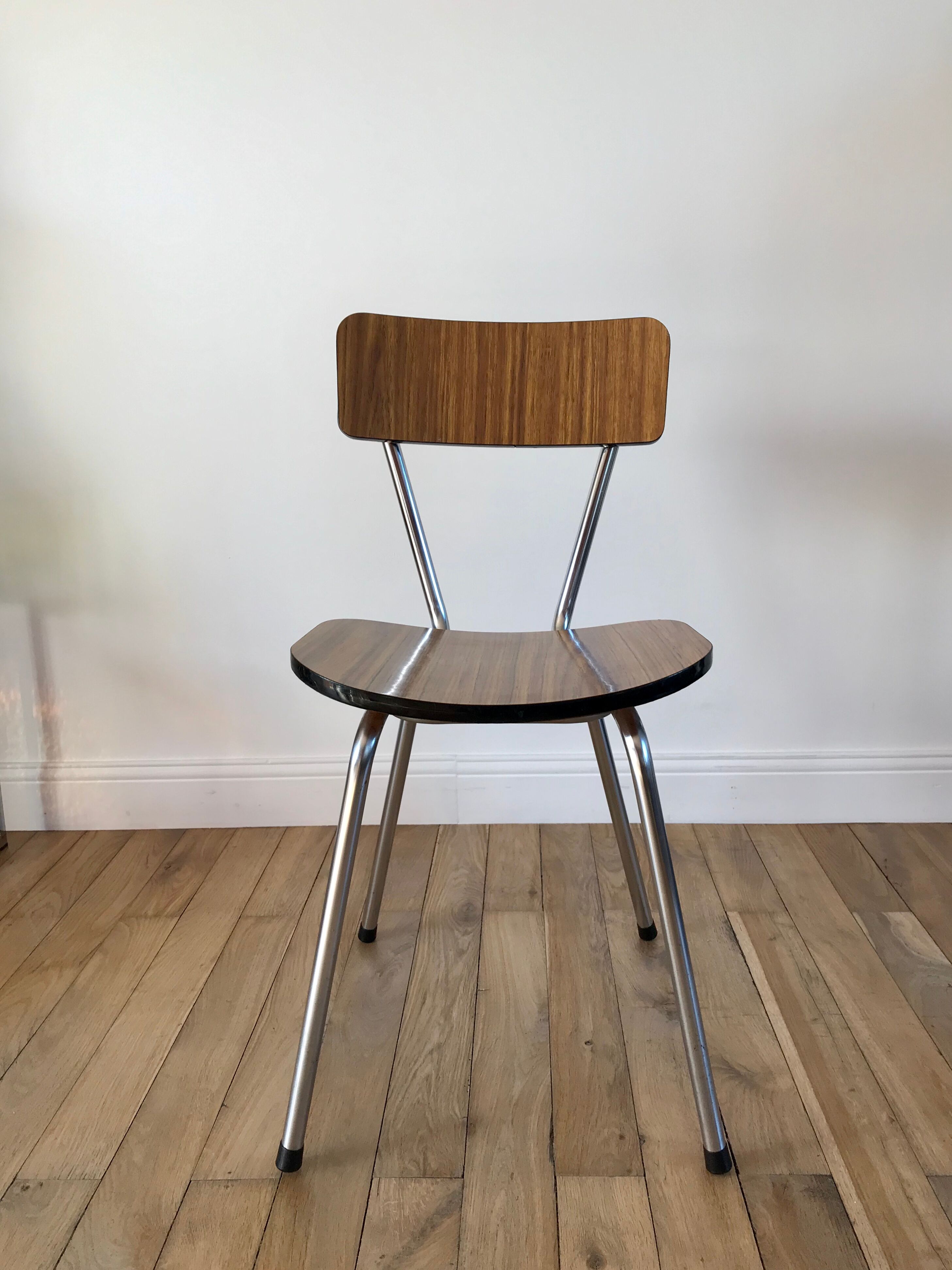 Brown formica chair 70s