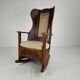 19th century English lambing chair – upholstered
