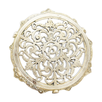 Ancien dessous de plat en laiton