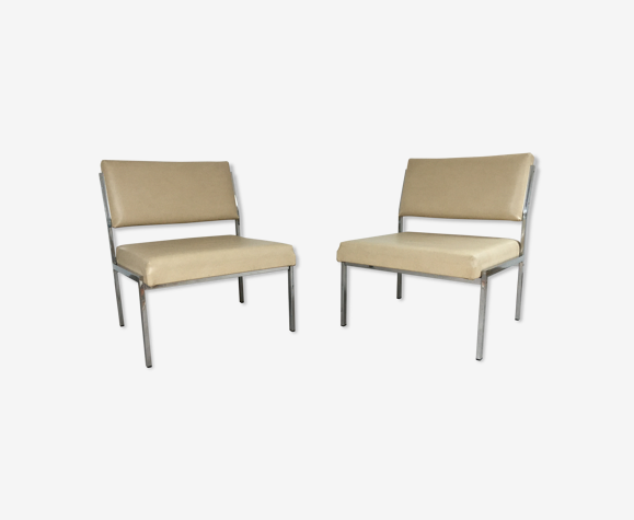 Paire de fauteuils années 70
