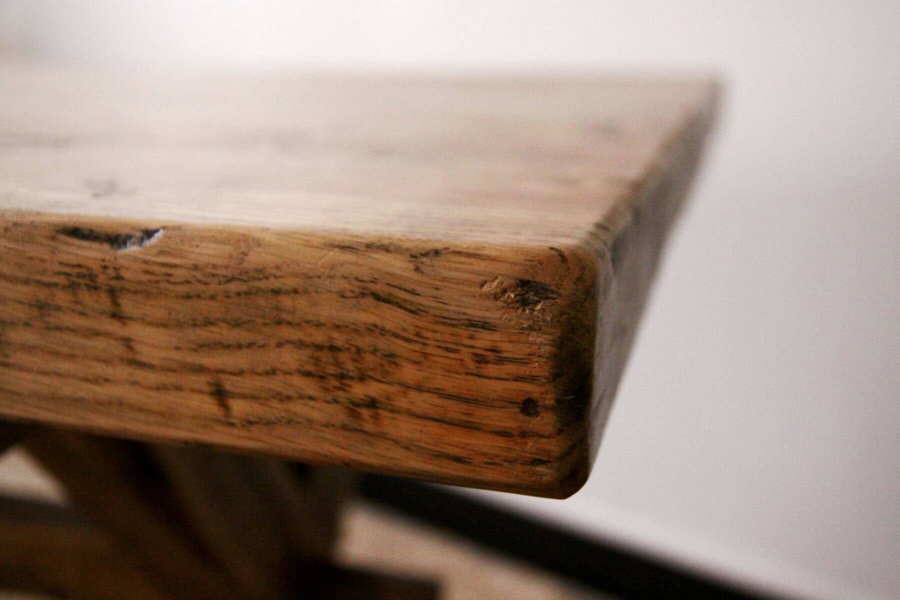 Solid wood farmhouse table