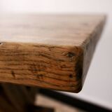 Solid wood farmhouse table