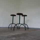 Ensemble de 3 tabourets industriels