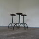 Ensemble de 3 tabourets industriels