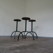 Ensemble de 3 tabourets industriels