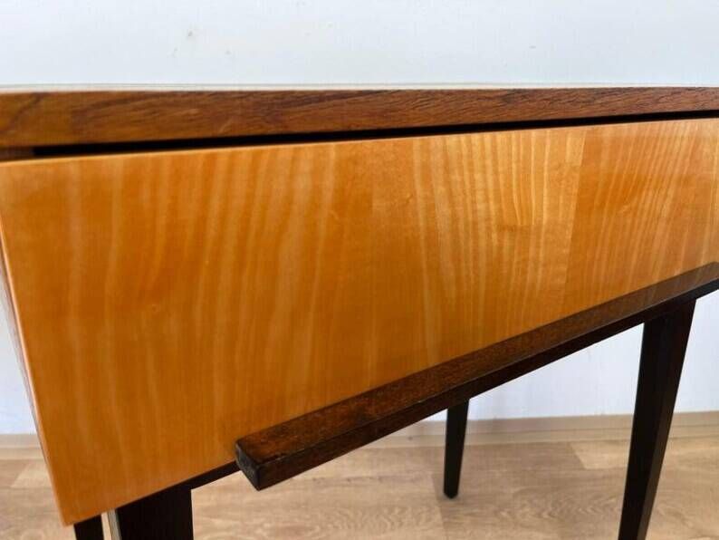 Pair of design wooden tables by UP Zavody - Czechoslovakia - 1940s