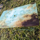 Vintage rectangular folding garden table