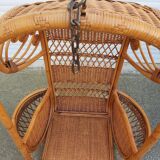 Vintage rattan pod to hang