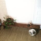 Solid oak school bench