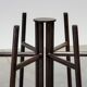 German avant-garde geometric round dining table 1980
