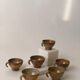 Suite of 6 sandstone cups