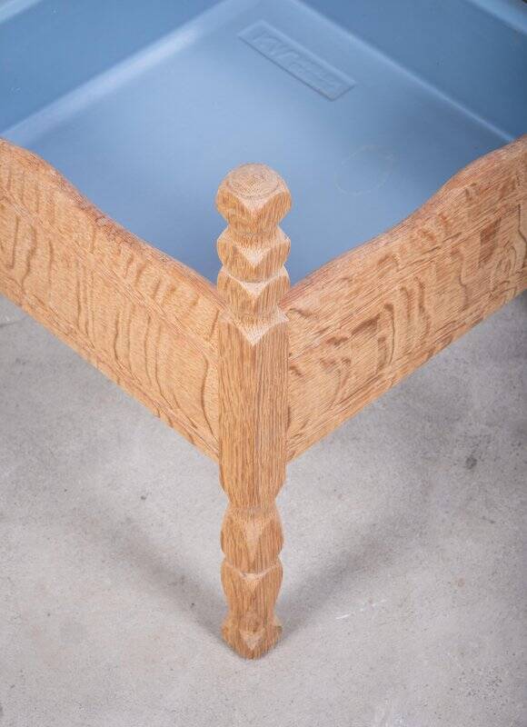 Oak Planter Stand by Henning Kjærnulf, Denmark, 1960s