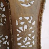 Openwork brass top. China 19 century. 12 sides. Asian art.