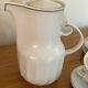 Service à café vintage en porcelaine blanche de Hollóháza Hongrie