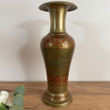 Vintage brass vase