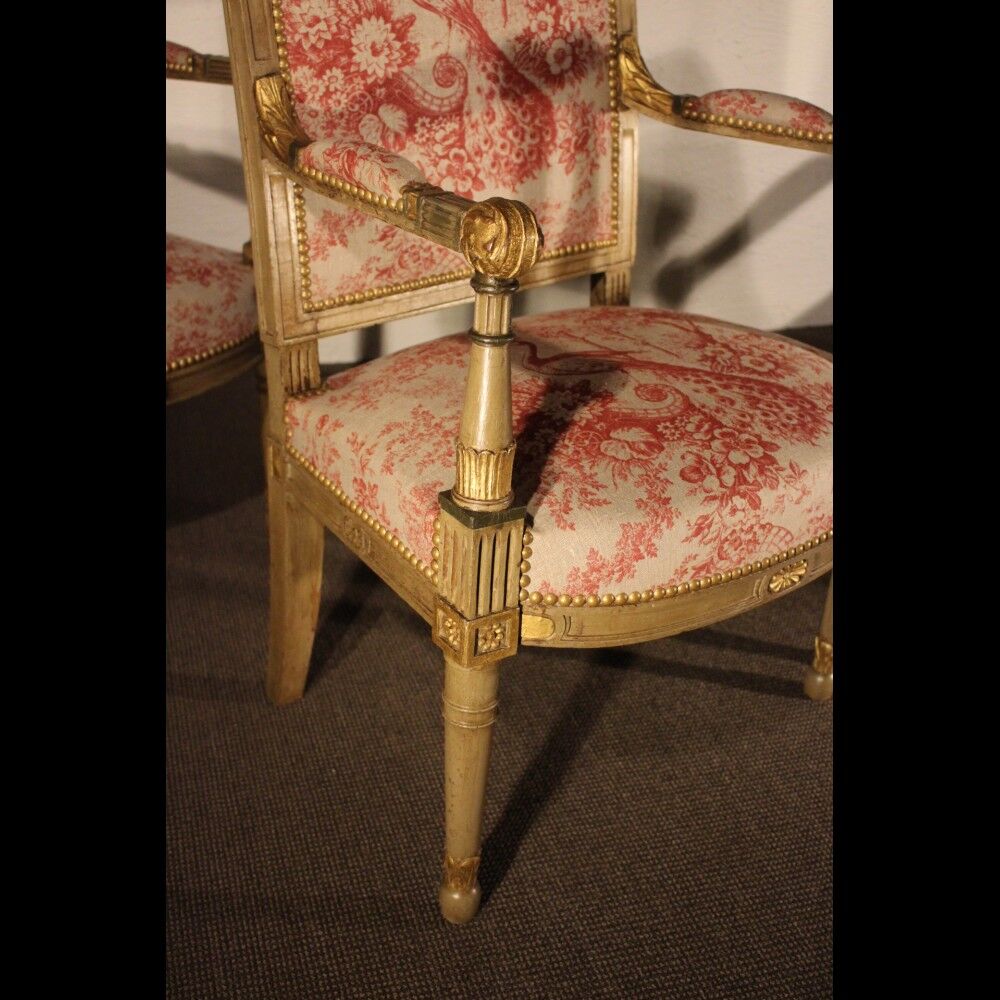 Lot de 4 chaises directoire