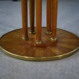 Octagonal Art Deco elm burl table, 1940s