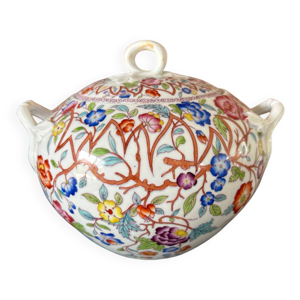 Sucrier polychrome creil