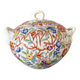 Polychrome sugar bowl Creil and Montereau