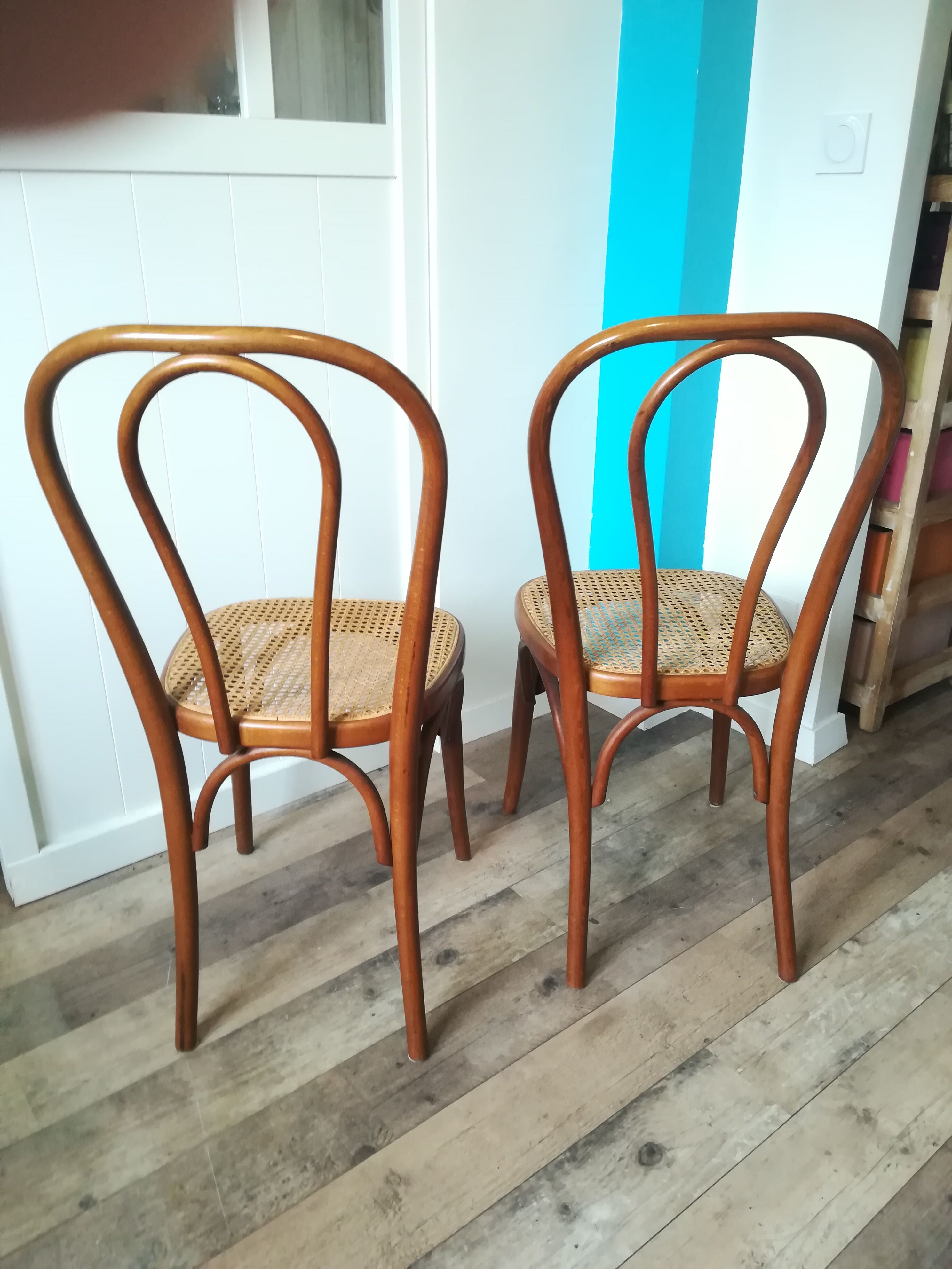 Two bistro chairs