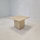 Table basse italienne en travertin, années 1980