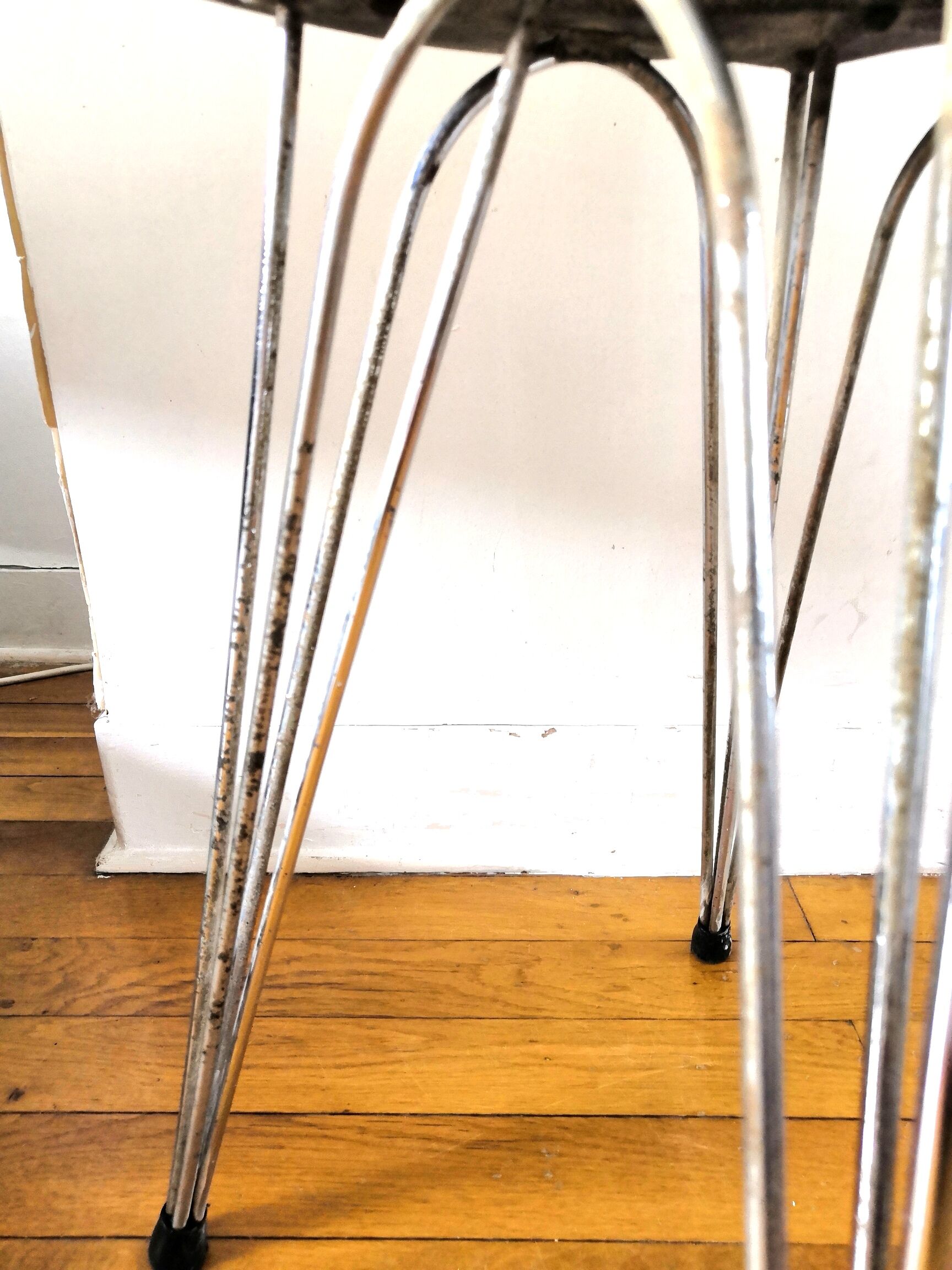 Stool formica feet eiffel design 60s - 70s