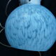 Clichy glass wall with porcelain support 50s
