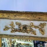 Miroir trumeau en bois doré - 116x75cm