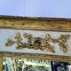 Gilded wooden trumeau mirror - 116x75cm