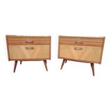 Pair of bedside tables, 1960