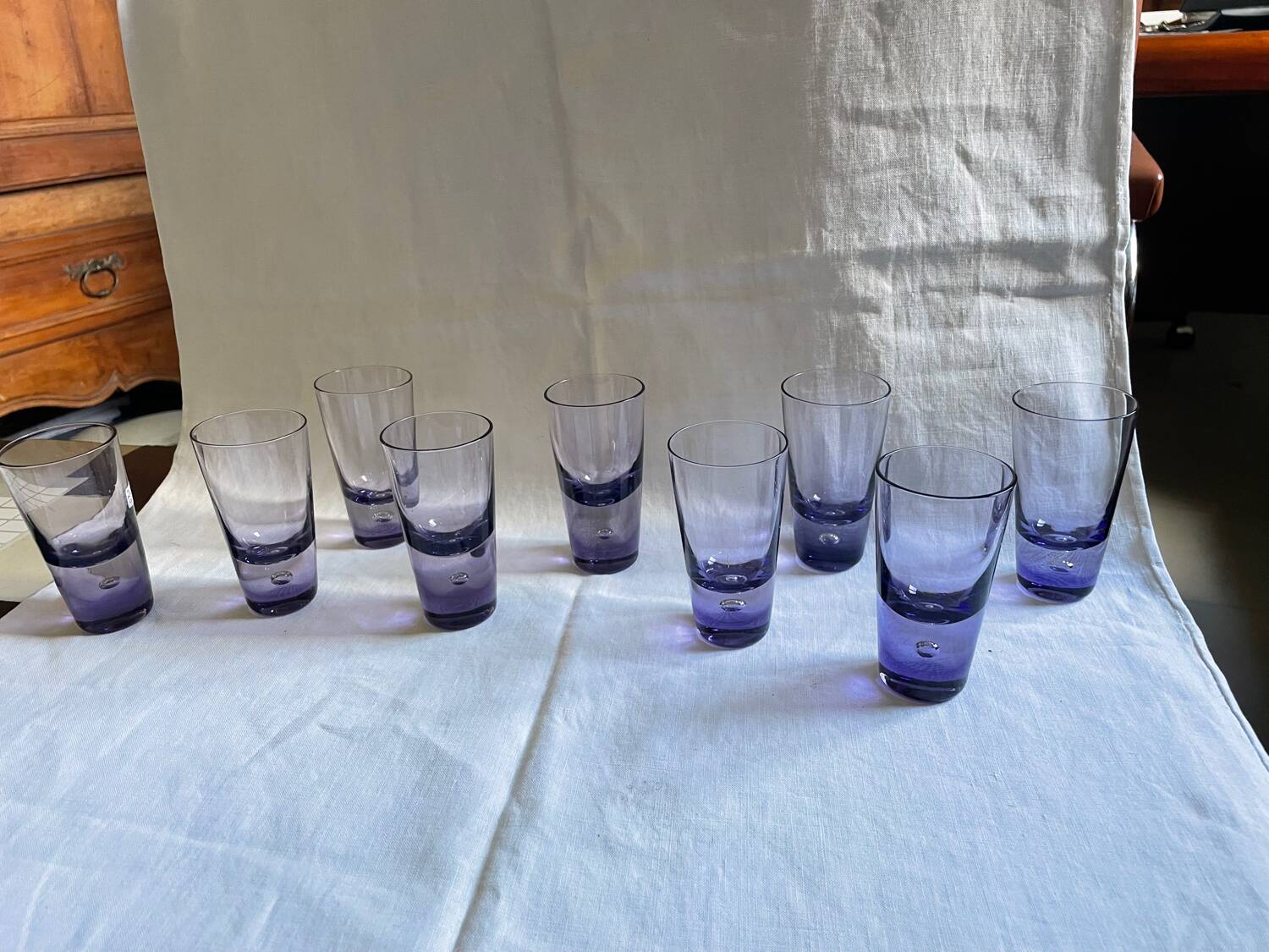 Vintage Purple Bubble Shots
