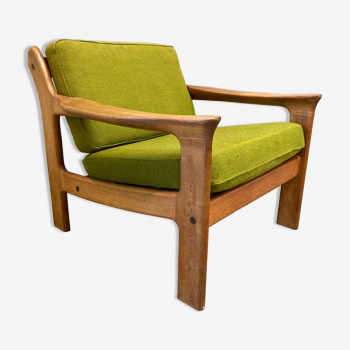 Fauteuil teck design scandinave 1950