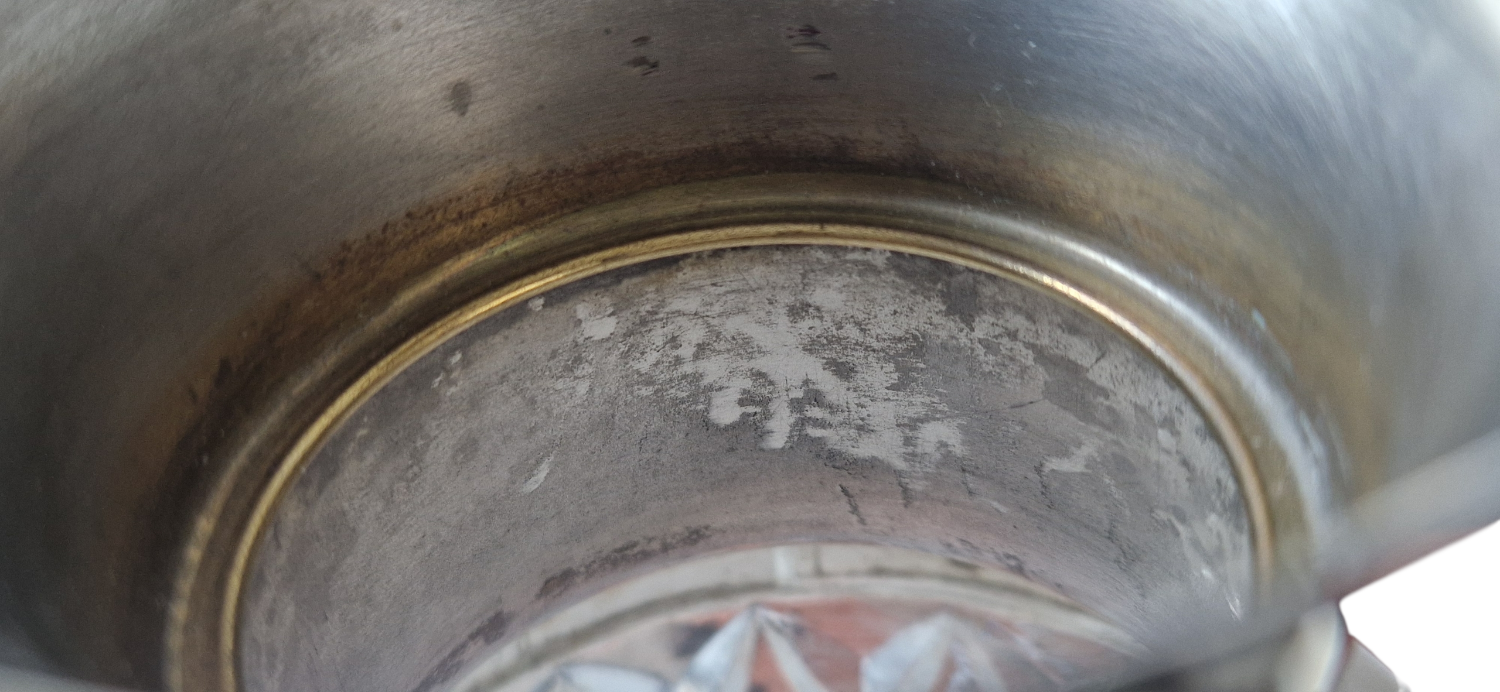 Cut crystal carafe and silver-plated metal – Victorian / Napoleonic III style