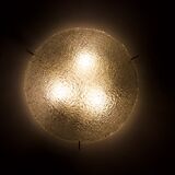 Curved glass ceiling lamp