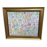 Oil painting signed armand bouvier fauvism style walkers ss le bois