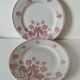 Pair of flat plates Lunéville model Lucien – Clover decoration early 20th century
