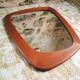 Vintage Scandinavian mirror in solid teak