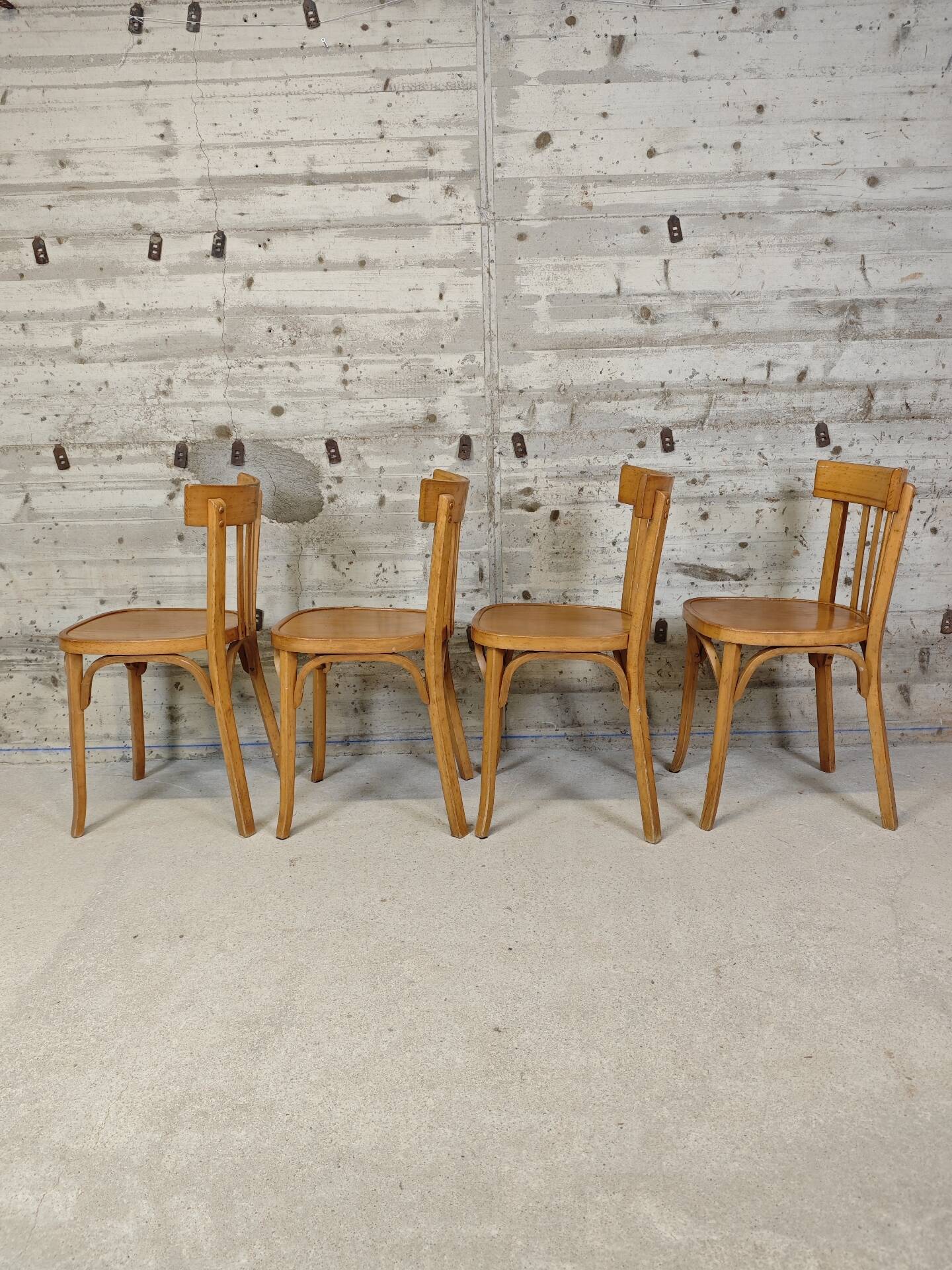Set of 4 Baumann bistro chairs