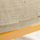 Easy lounge chair in modern curved wood fabric