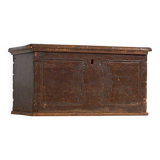 Antique solid wood trunk dated 1836 #13